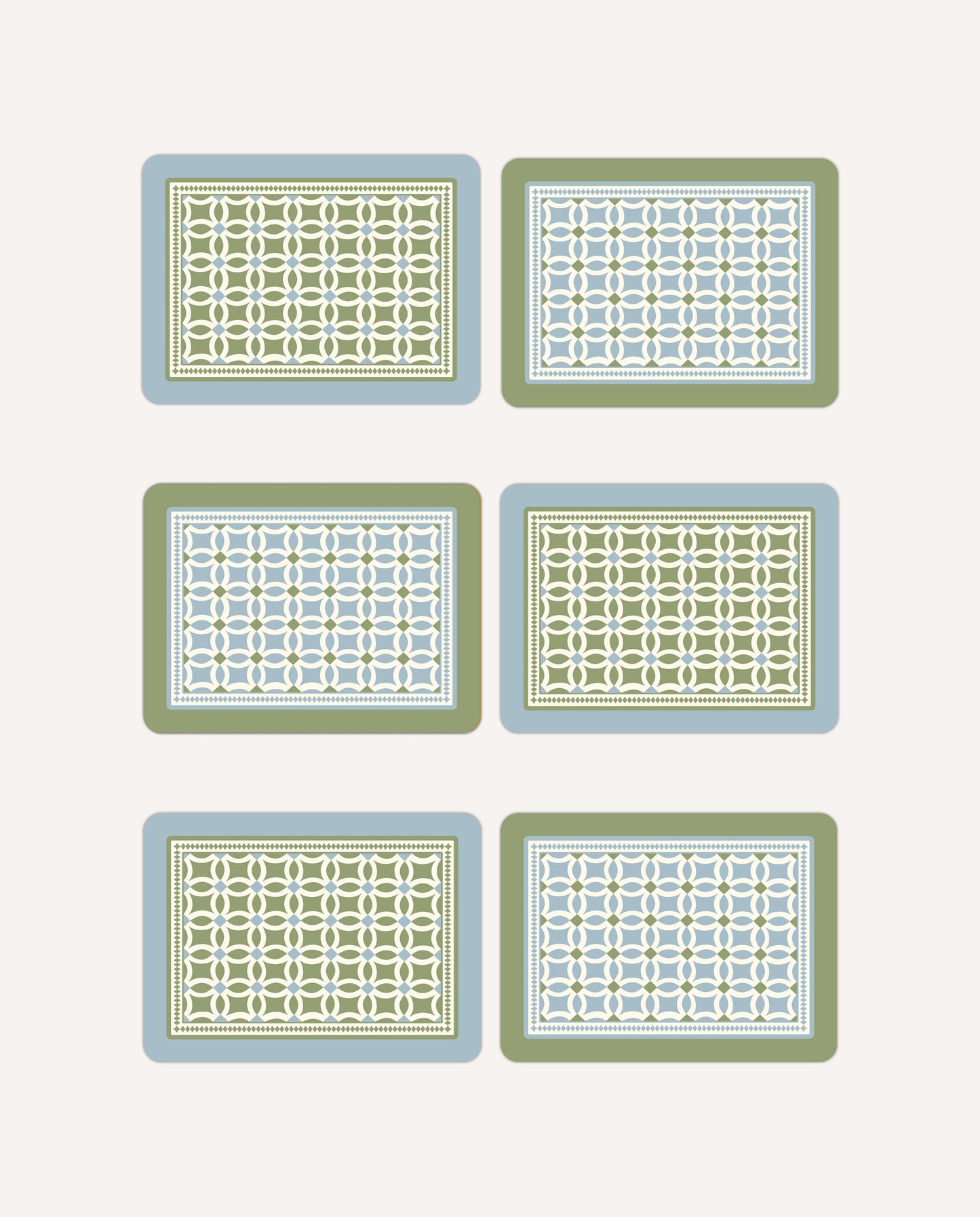 Lattice Set of 6 Placemats