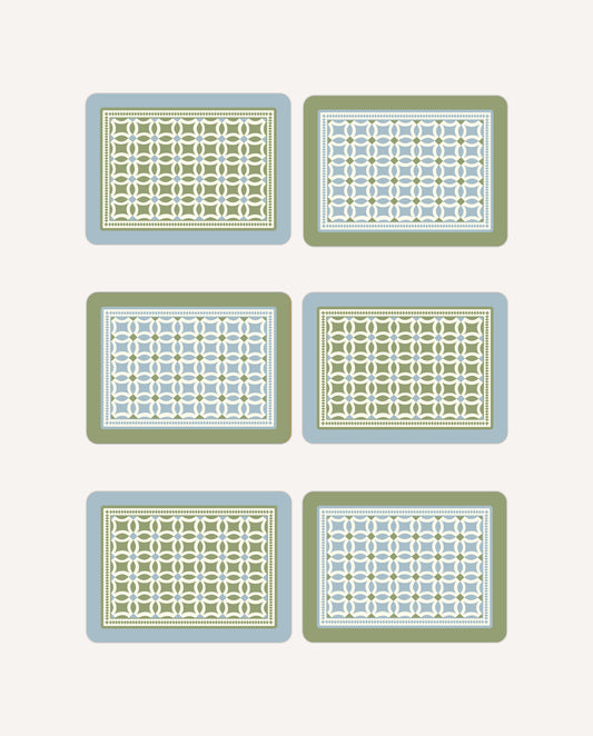 Lattice Set of 6 Placemats