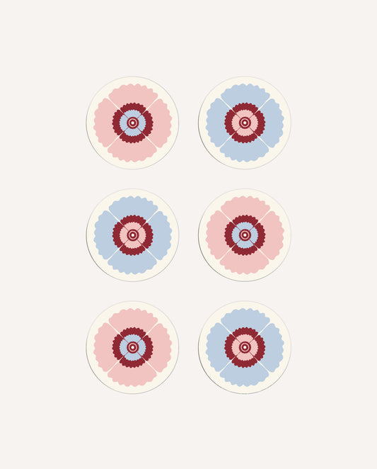 Poppy Set of 6 Coasters