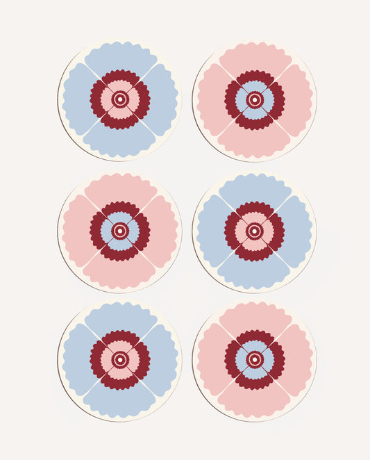 Poppy Set of 6 Placemats
